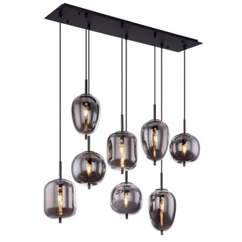 Globo BLACKY Hanger Zwart, 8-lichts