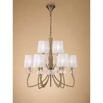 Mantra LOEWE Hanglamp Bruin, 9-lichts