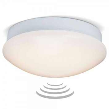 Brilliant Fakir Muur en plafond verlichting LED Wit, 1-licht, Bewegingsmelder