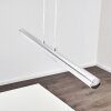 Flaut Hanglamp LED Chroom, 1-licht, Afstandsbediening, Kleurwisselaar