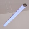 Flaut Hanglamp LED Chroom, 1-licht, Afstandsbediening, Kleurwisselaar