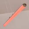 Flaut Hanglamp LED Chroom, 1-licht, Afstandsbediening, Kleurwisselaar