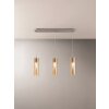 Fabas Luce Sintesi Hanglampen Nikkel glanzend, 3-lichts