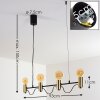 Gnarp Hanglamp Zwart-Goud, 4-lichts