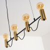 Gnarp Hanglamp Zwart-Goud, 4-lichts