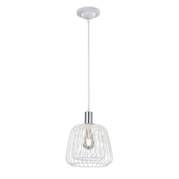 Trio SANNA Hanglamp Chroom, Wit, 1-licht