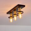 Alvesta Plafondlamp Goud, Messing, Zwart, 3-lichts