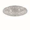 Ideallux KING Plafondlamp Chroom, Kristaloptiek, 9-lichts