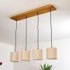 Shiburg Hanglamp Hout licht, 4-lichts