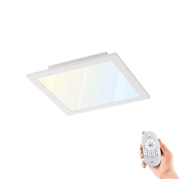 Leuchten-Direkt FLAT Plafondpaneel LED Wit, 1-licht, Afstandsbediening