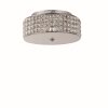 Ideallux ROMA Plafondlamp Chroom, Kristaloptiek, 4-lichts