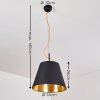 Saillon Hanglamp Zwart, 1-licht