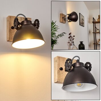 Svanfolk Plafondlamp Bruin, Zwart, Wit, 1-licht