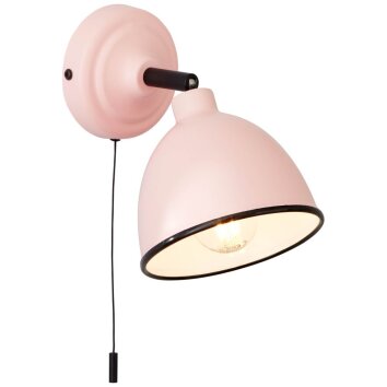 Brilliant Telio Wandlamp Roze, 1-licht