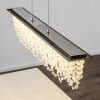 Slidre Hanglamp LED Chroom, 1-licht, Afstandsbediening