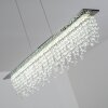 Slidre Hanglamp LED Chroom, 1-licht, Afstandsbediening