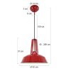 Steinhauer Mexlite Hanglamp Red, 1-licht