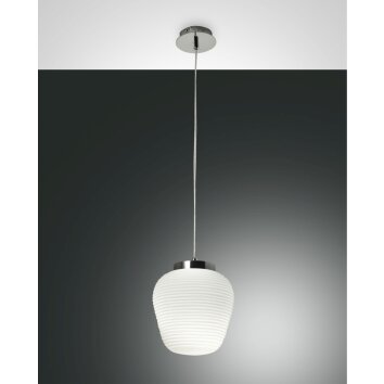 Fabas Luce Cora Hanglampen Chroom, 1-licht