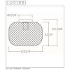 Lucide MESH Plafondlamp Zwart, 1-licht