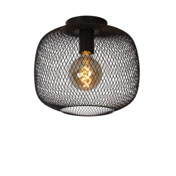 Lucide MESH Plafondlamp Zwart, 1-licht