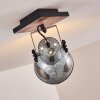 Hora Plafondlamp Hout licht, Zilver, 1-licht