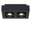 Lucide XIRAX Plafond spot LED Zwart, 2-lichts