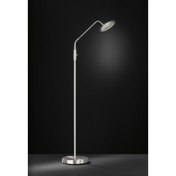 Wofi ORTA Staande lamp LED Nikkel mat, 1-licht