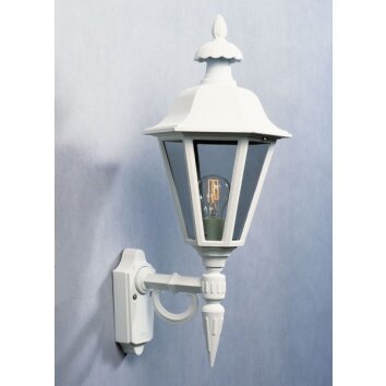 Konstsmide Pallas Muurlamp Wit, 1-licht