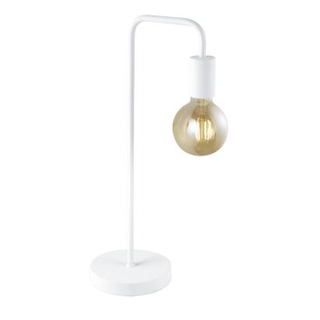 Trio DIALLO Tafellamp Wit, 1-licht