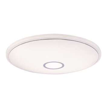 Globo CONNOR Plafondlamp LED Wit, 1-licht, Afstandsbediening