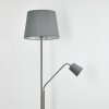 Gunstock Staande lamp Nikkel mat, 2-lichts