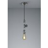 Trio GOTHAM Hanger Donkerbruin, Zilver, 1-licht