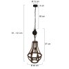 Steinhauer liberty bell Hanglamp Bruin, 1-licht