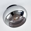 Molloy Plafondlamp Chroom, Rookkleurig, 1-licht