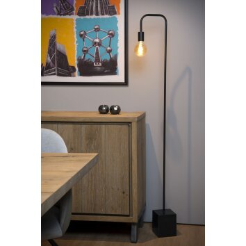 Lucide LORIN Staande lamp Zwart, 1-licht