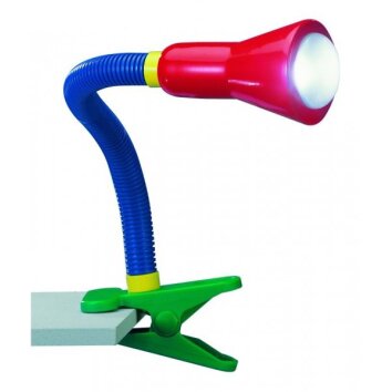 Trio FLEXO Klemlamp Kleurrijk, 1-licht