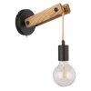 Globo VISSO Muurlamp Bruin, Zwart, 1-licht