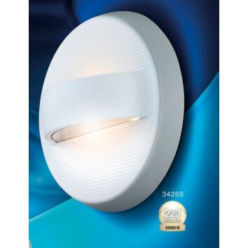 Globo ELARA Buitenlamp LED Wit, 1-licht