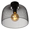 Lucide MESH Plafondlamp Zwart, 1-licht