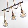 Bangui Hanglamp Bruin, Zwart, 3-lichts