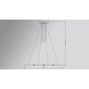 Basis-Leuchten GENUA Hanglamp LED Aluminium, 4-lichts