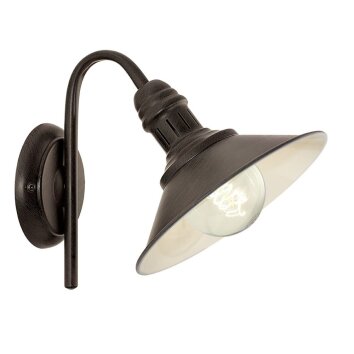 Eglo STOCKBURY Muurlamp Beige, Donkerbruin, 1-licht