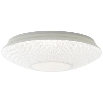 Brilliant Lucian Plafondlamp LED Wit, 1-licht, Afstandsbediening, Kleurwisselaar