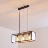 Moatize Hanglamp Zwart, 3-lichts