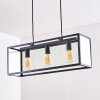 Moatize Hanglamp Zwart, 3-lichts