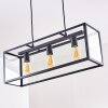 Moatize Hanglamp Zwart, 3-lichts