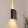 Benin Buiten muurverlichting LED Zwart, 2-lichts