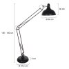 Steinhauer MEXLITE Staande lamp Zwart, 1-licht