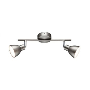 Wofi LESTER Plafond spot LED Nikkel mat, 2-lichts