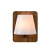 Lucide IDAHO Muurlamp Hout donker, 1-licht